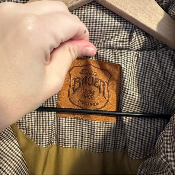 Eddie Bauer Brown Hunting Skyliner Goose Down Puffer Jacket Small - Picture 16 of 16